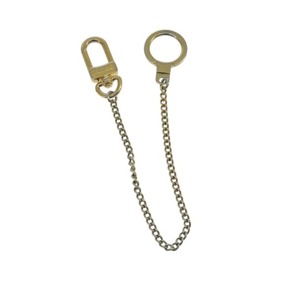 LOUIS VUITTON Chainne Anneau Cles Key Ring Gold Tone M58021 LV Auth ac3419 - Picture 1 of 11